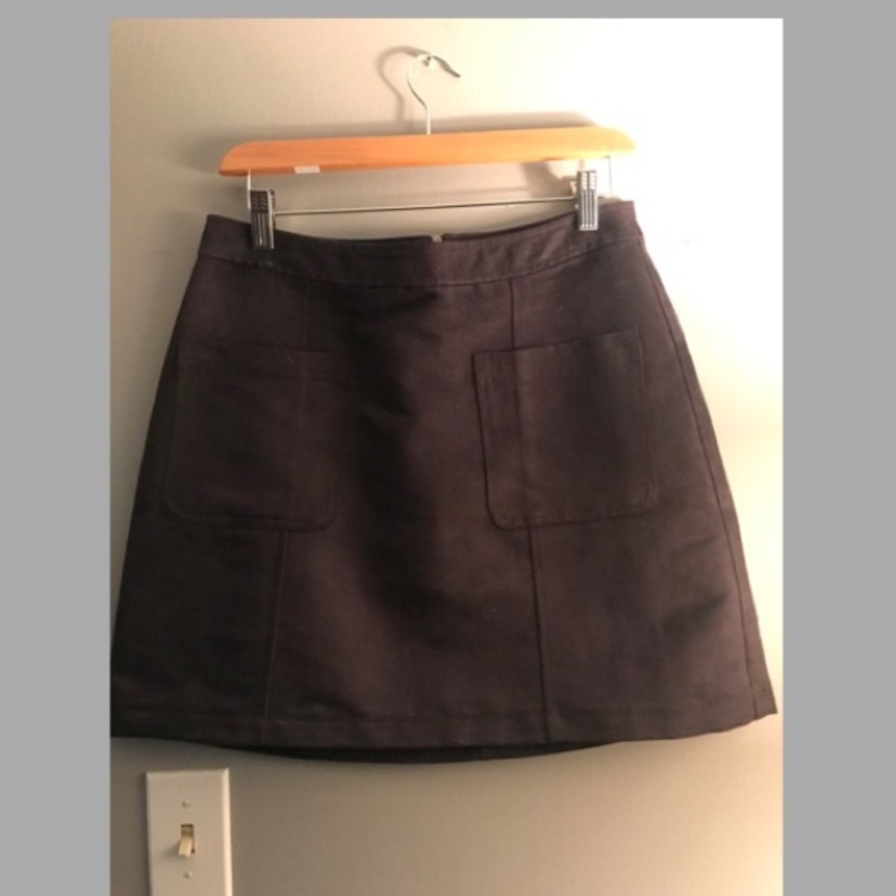Black Suede Skirt